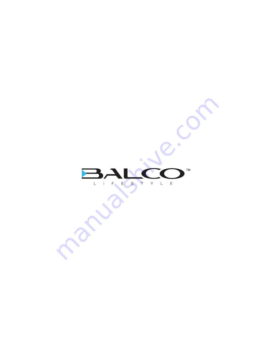 BALCO HE180021 Instruction Manual Download Page 40