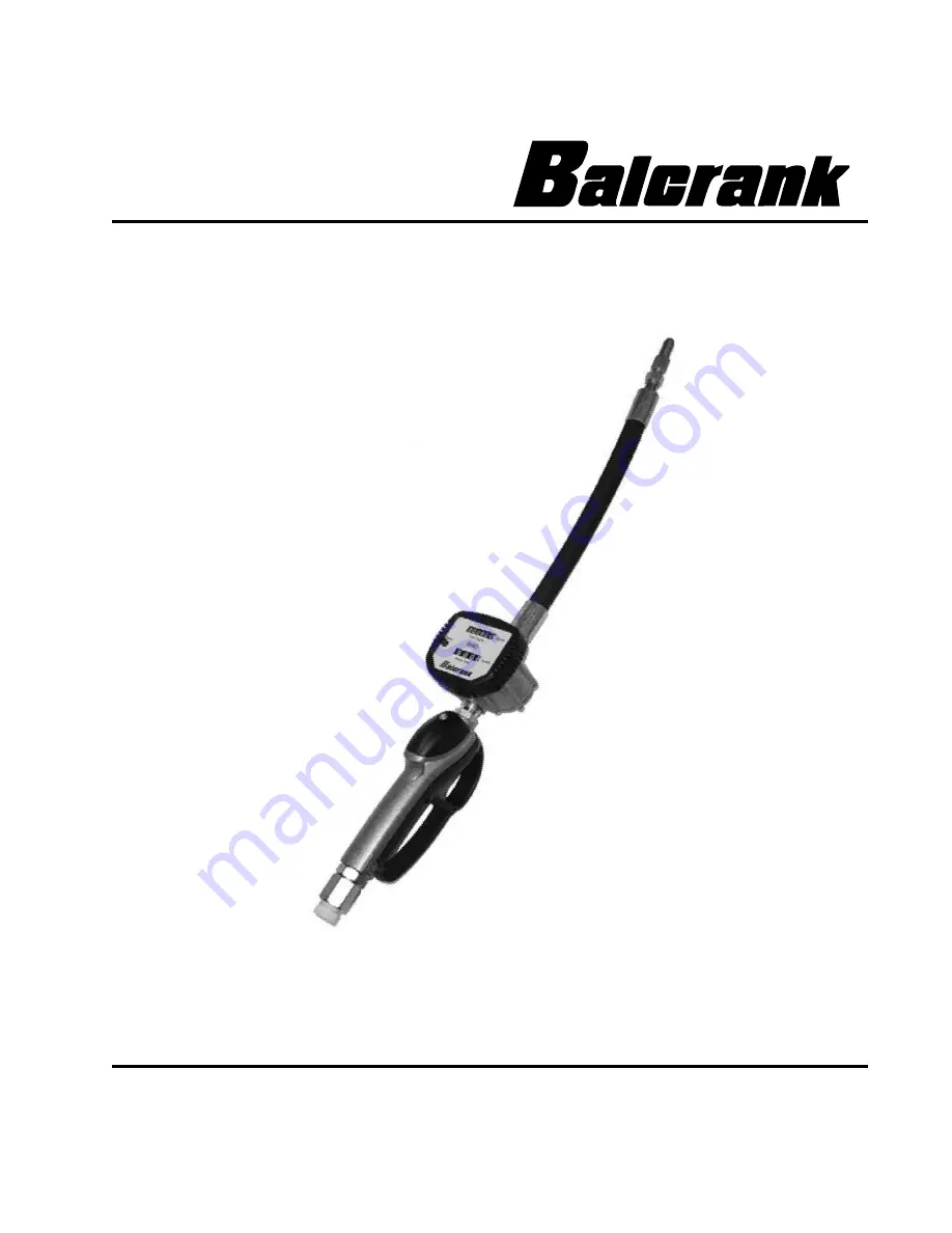 Balcrank 3330-102 Operation, Installation, Maintenance And Repair Manual Download Page 1