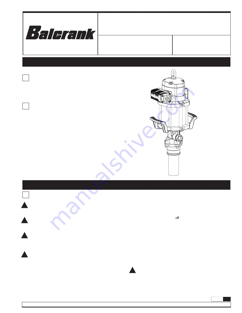 Balcrank Lion 600 Parts And Technical Service Manual Download Page 1