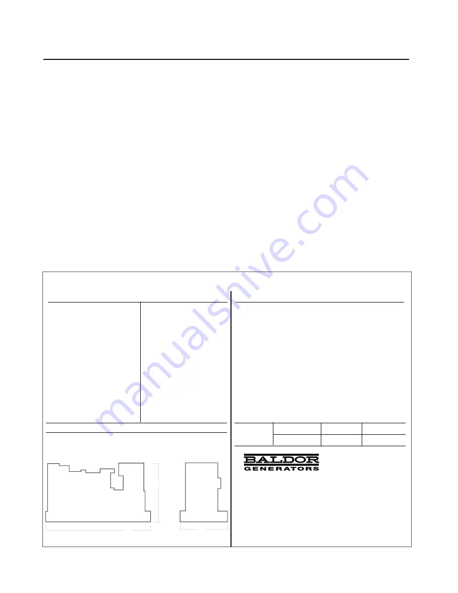 Baldor STANDBY PERMANENT MOUNT SERIES Скачать руководство пользователя страница 15