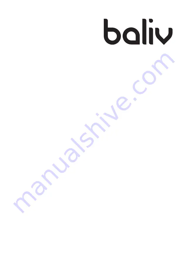 baliv 730 Series Instruction Manual Download Page 40