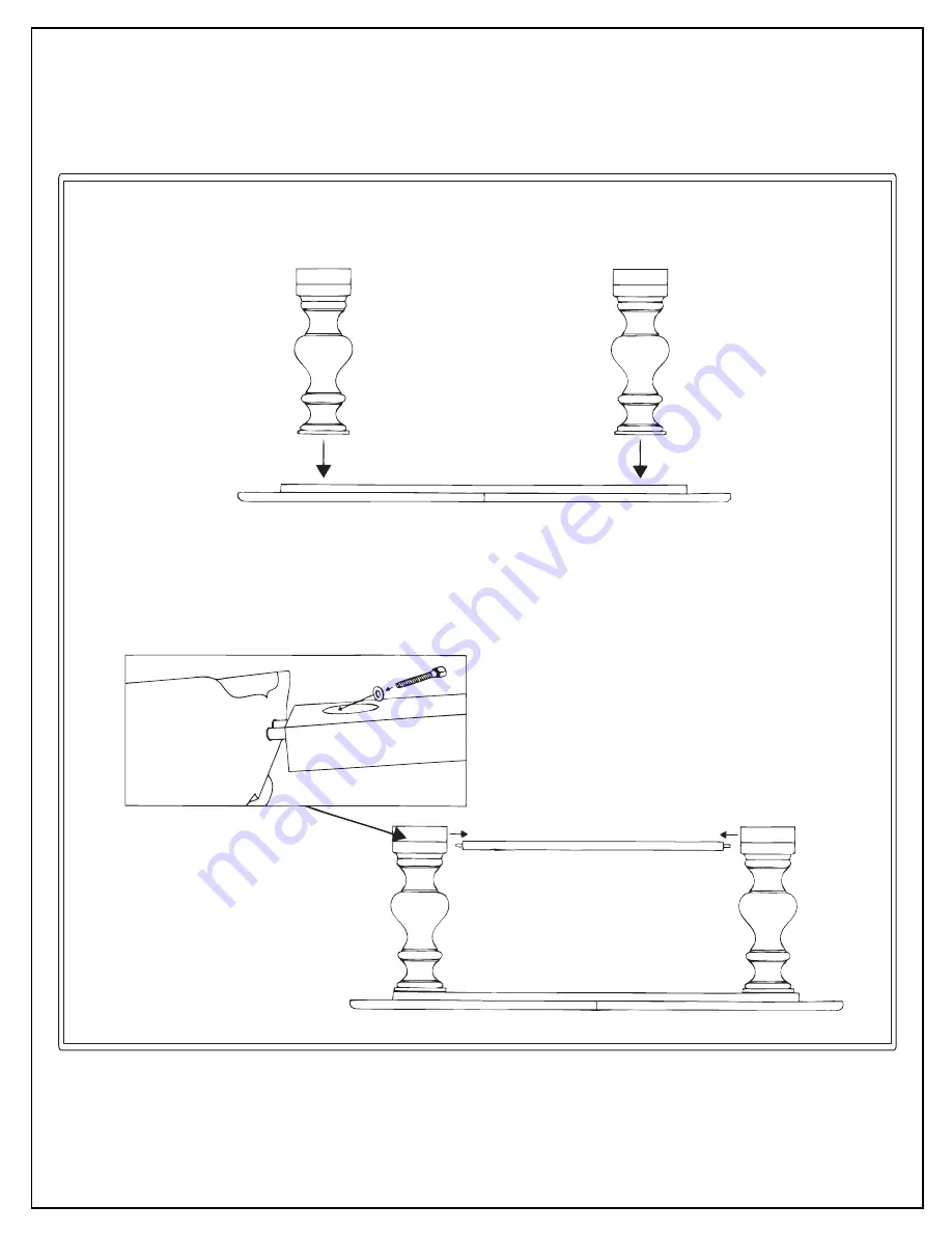 Ballard Designs CASA Florentina Tarvine Double Pedestal Dining Table... Скачать руководство пользователя страница 2