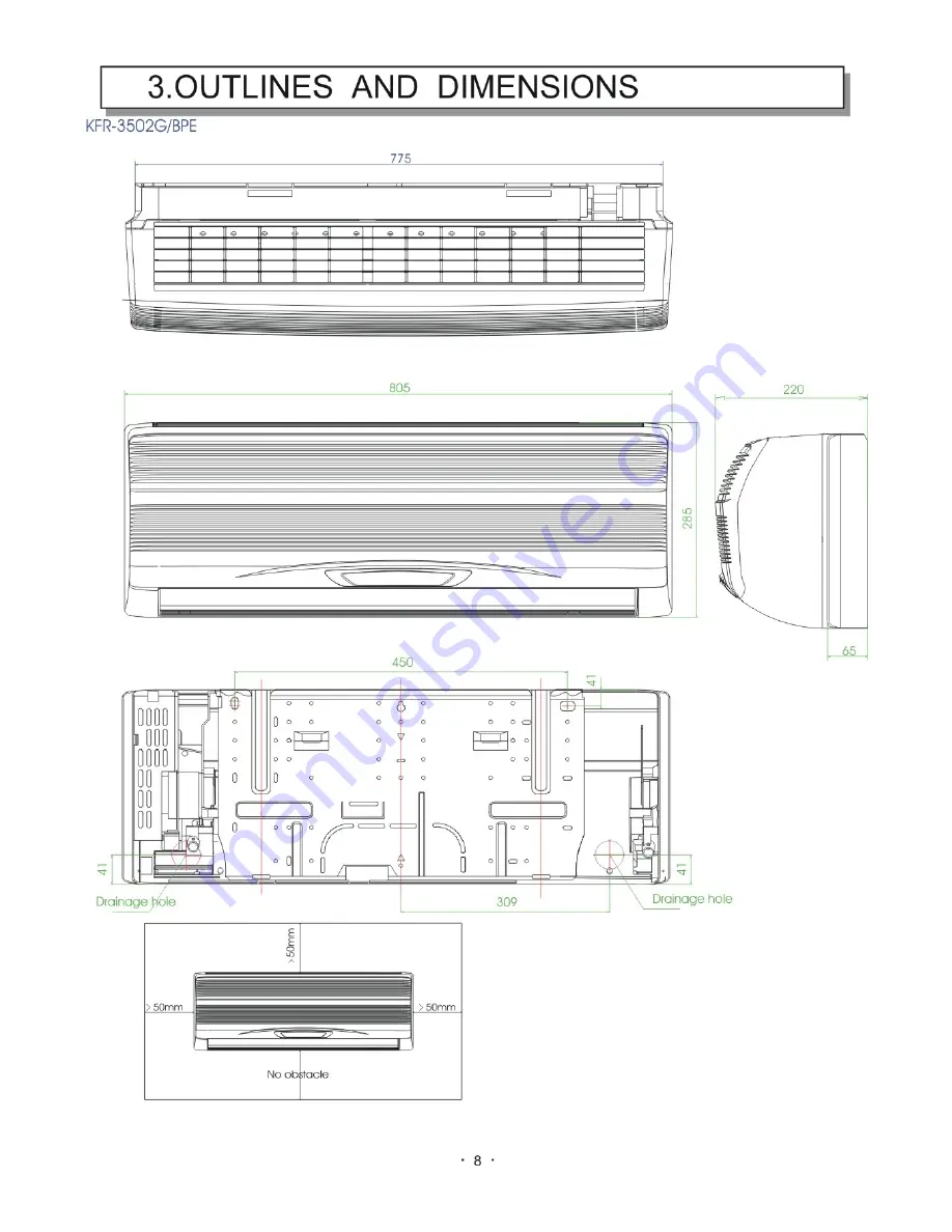 Ballu KFR-3601GW Скачать руководство пользователя страница 9