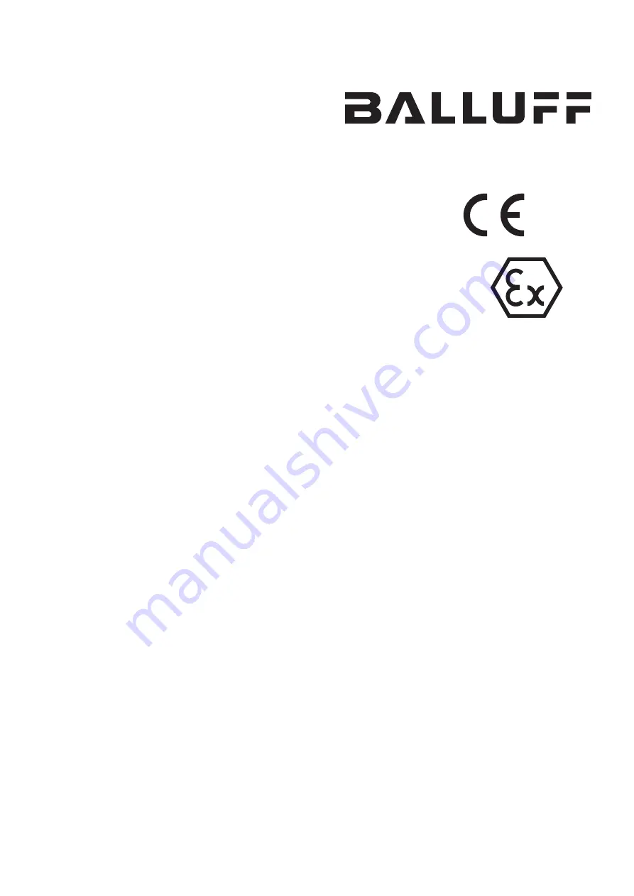 Balluff BBES M18MF2-PSC80F-BV02-EXD User Manual Download Page 4