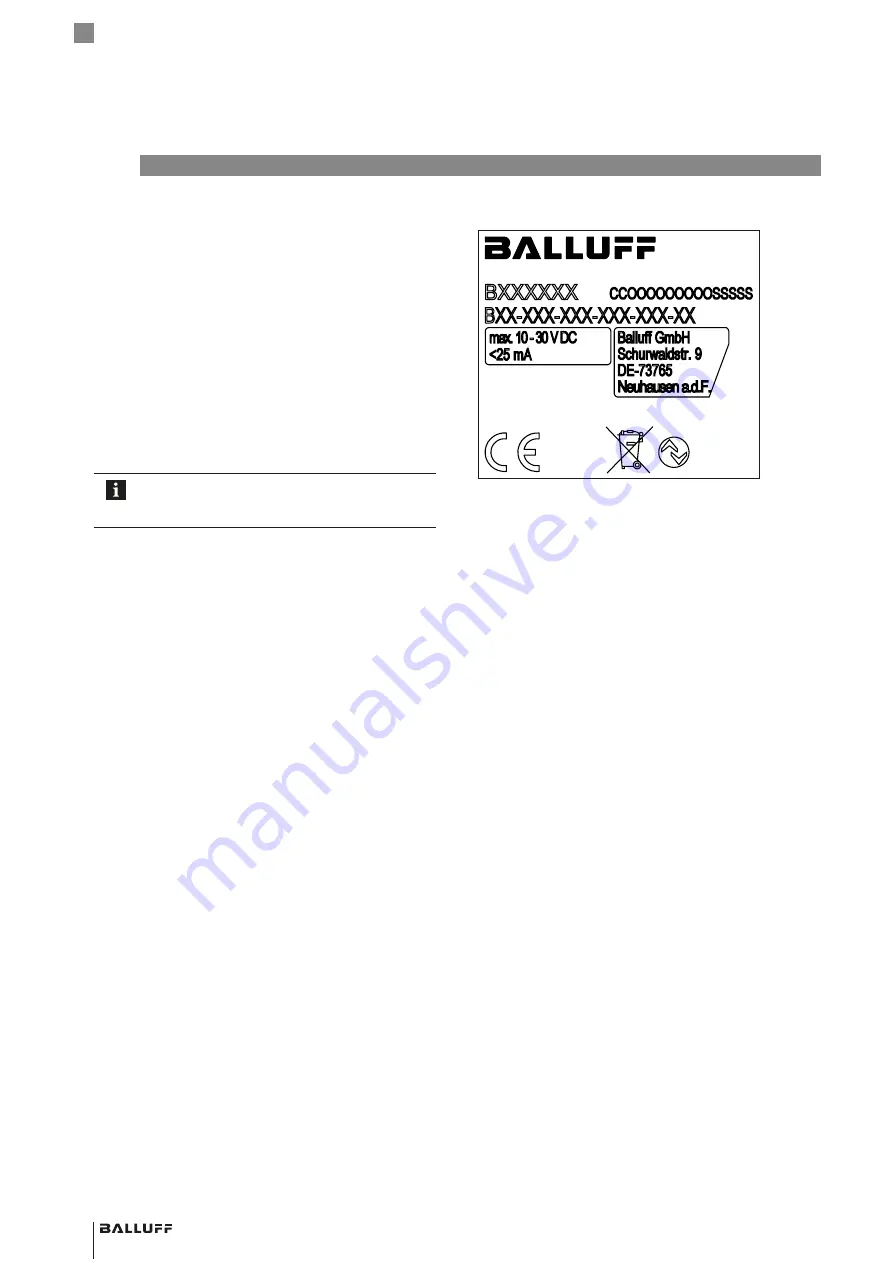 Balluff BDG D 60-H020-NUS01-1318-0000-S4L4 Series User Manual Download Page 12