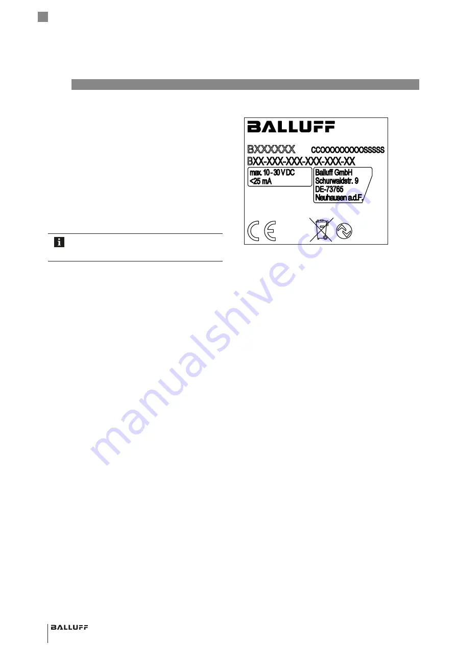 Balluff BDG D 60-H020-NUS01-1318-0000-S4L4 Series Скачать руководство пользователя страница 30