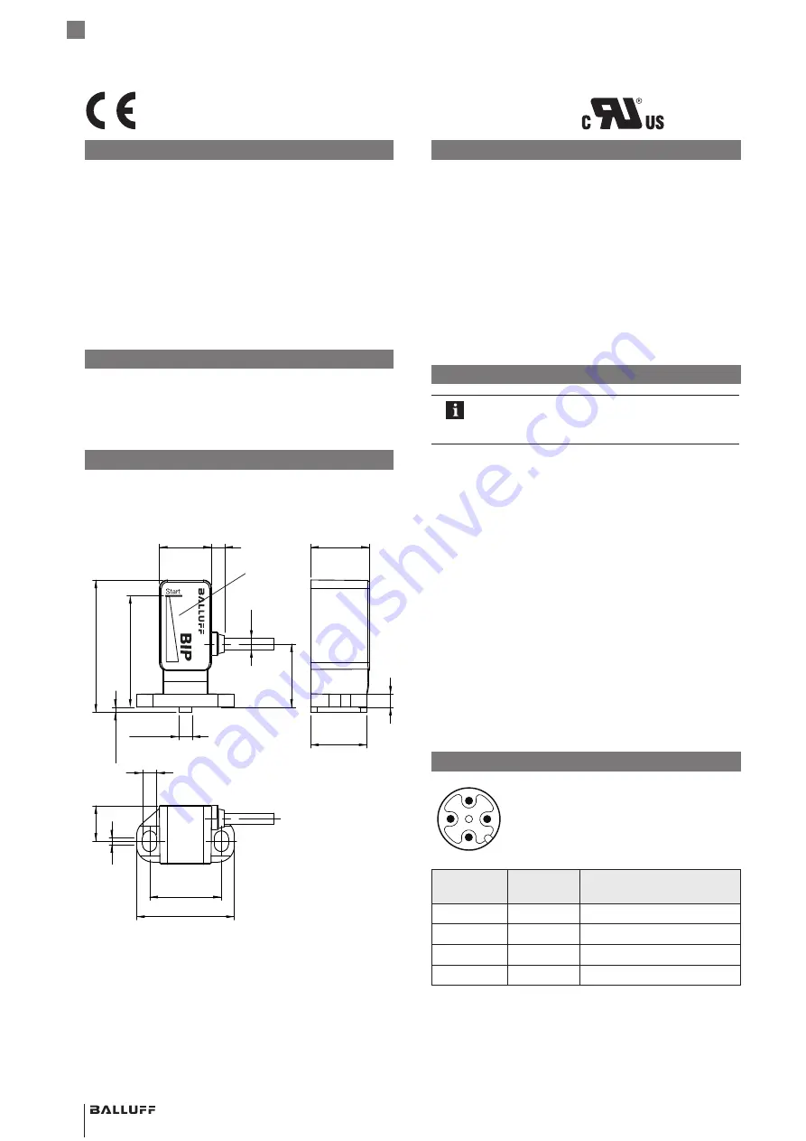 Balluff BIP LD2-T017-04-BP Series Скачать руководство пользователя страница 10