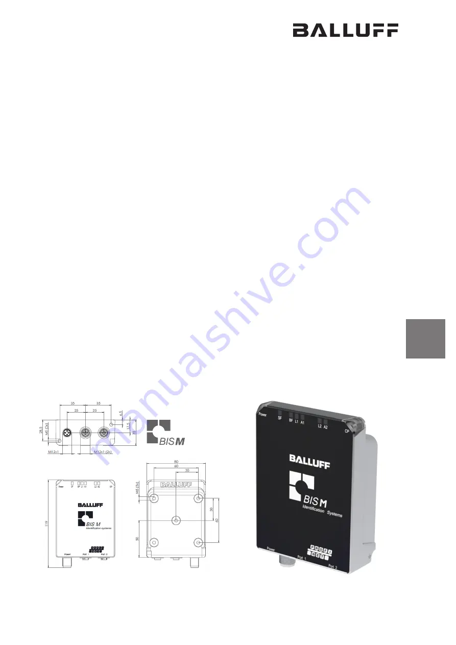 Balluff BIS M-4008-048-0 ST4 PROFINET Series Operating Manual Download Page 95