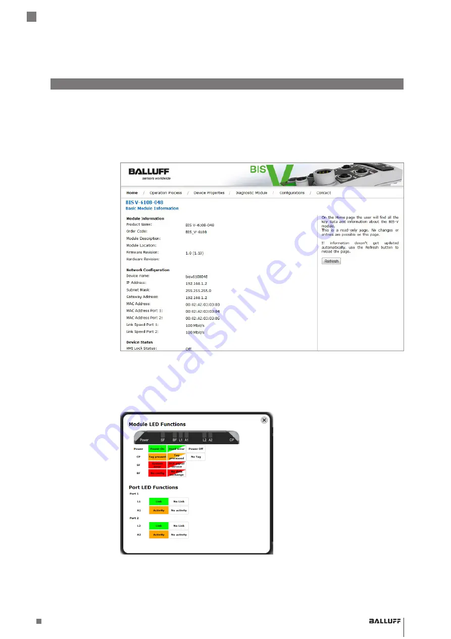 Balluff BIS M-4008-048-0 ST4 PROFINET Series Operating Manual Download Page 223