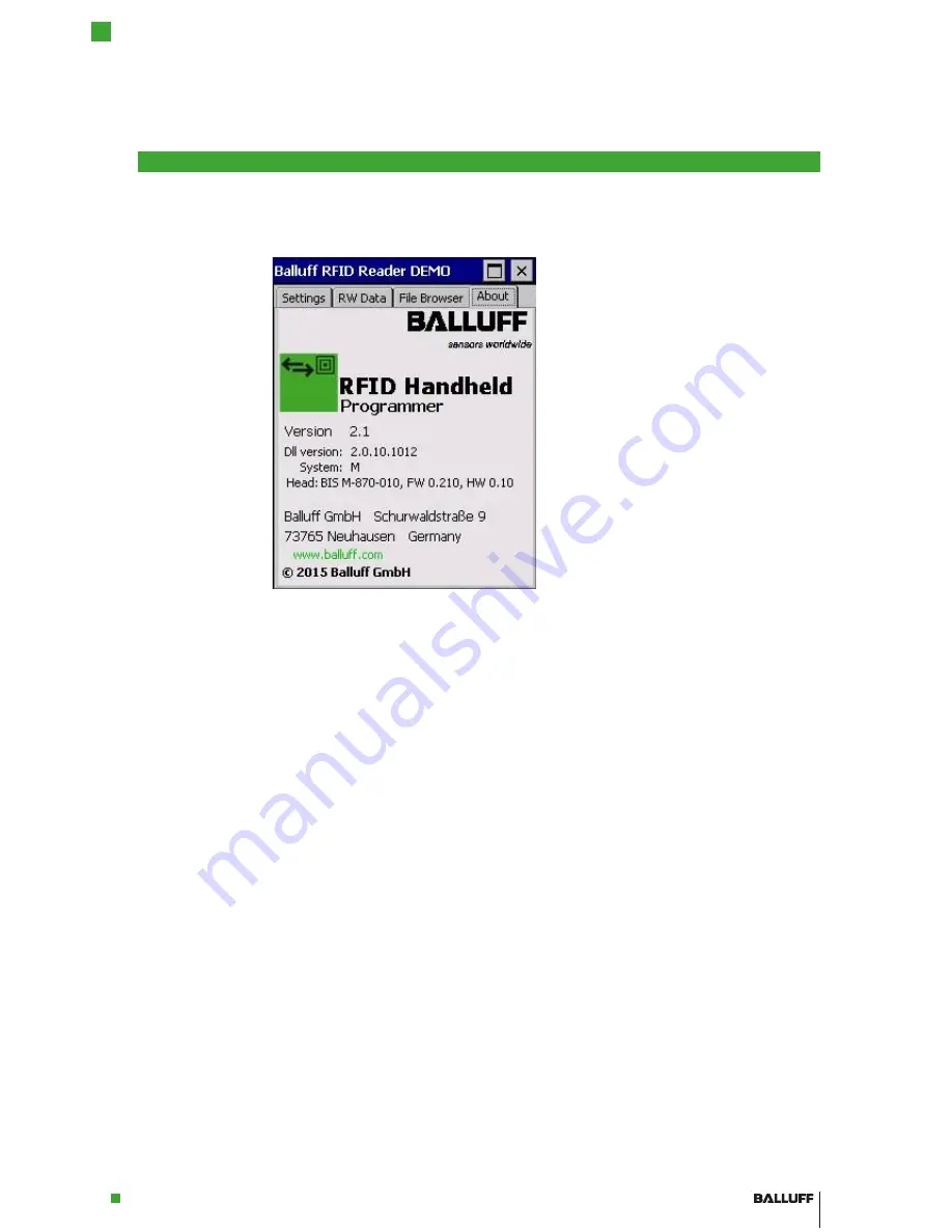 Balluff BIS M-87 User Manual Download Page 17