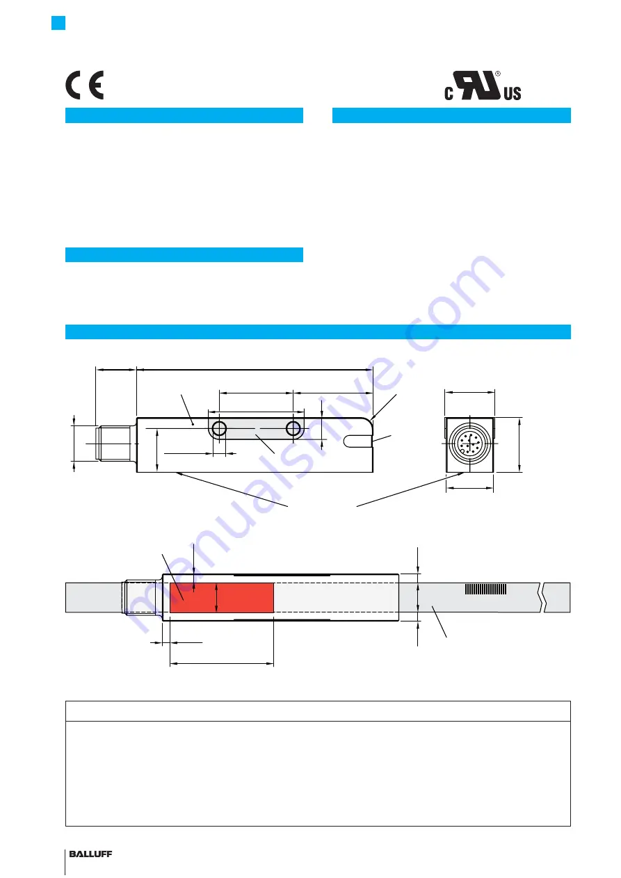 Balluff BML-S1G0-S7 Series Скачать руководство пользователя страница 8