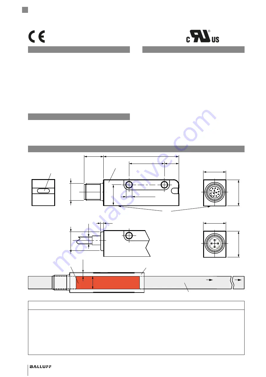 Balluff BML SL1-ALZ Series Condensed Manual Download Page 18