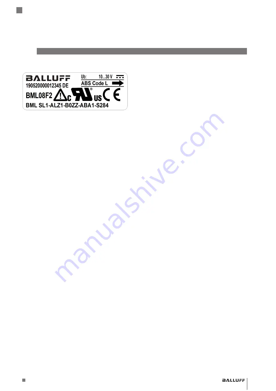 Balluff BML SL1-ALZ1 ZZ-ABA S284/KA Series Скачать руководство пользователя страница 29