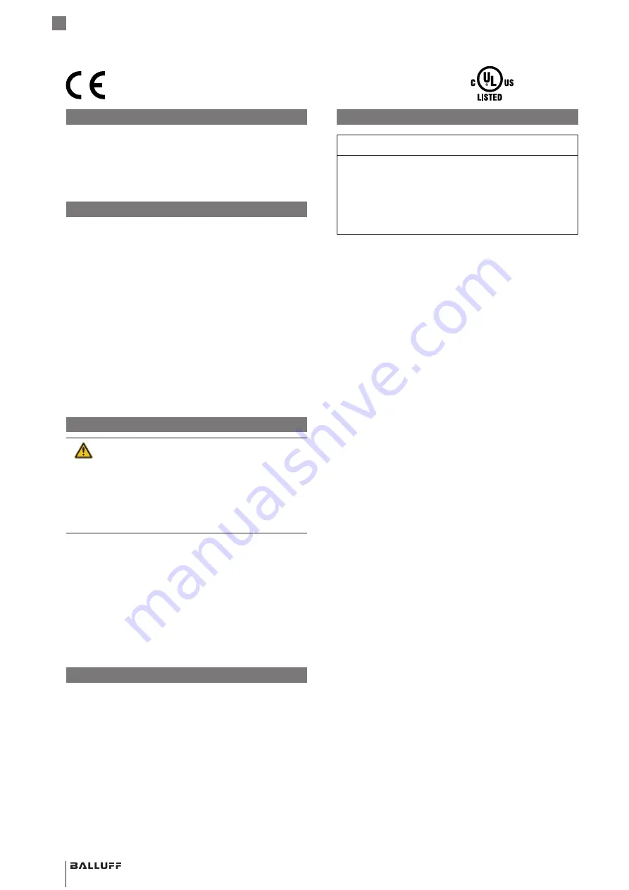 Balluff BSP B S1A-S4 Series User Manual Download Page 30