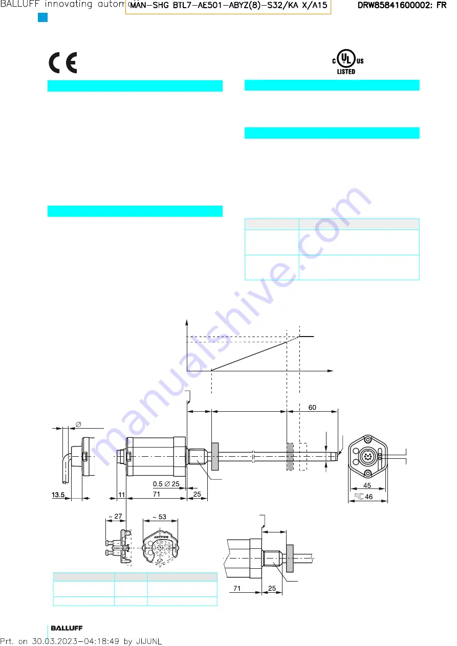 Balluff BTL7-A/E501-M Series Скачать руководство пользователя страница 10