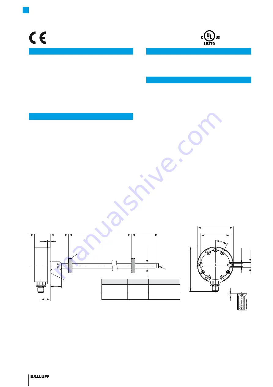 Balluff BTL7 Series Condensed Manual Download Page 4