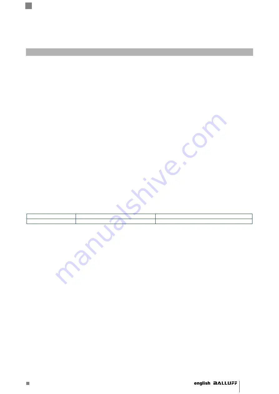 Balluff BVS SC 1280Z00-07-000 Series User Manual Download Page 5