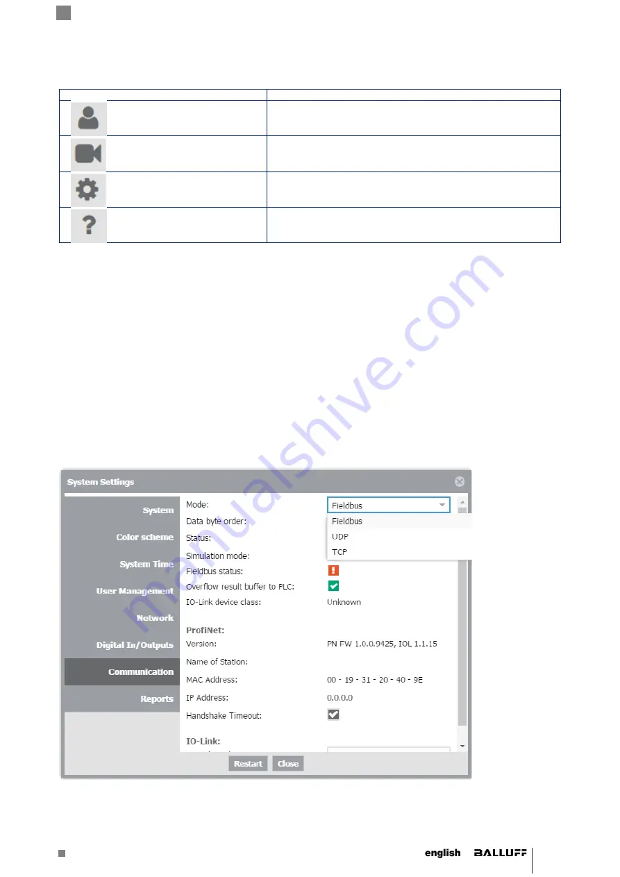 Balluff BVS SC-C1280Z00-30-000 User Manual Download Page 31