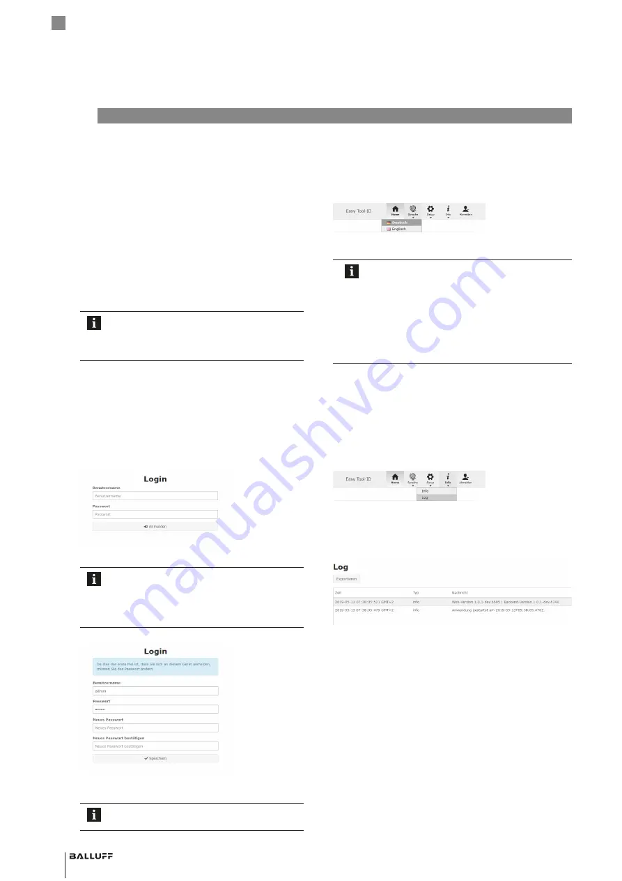 Balluff Easy Tool-ID 2.0 Configuration Manual Download Page 8
