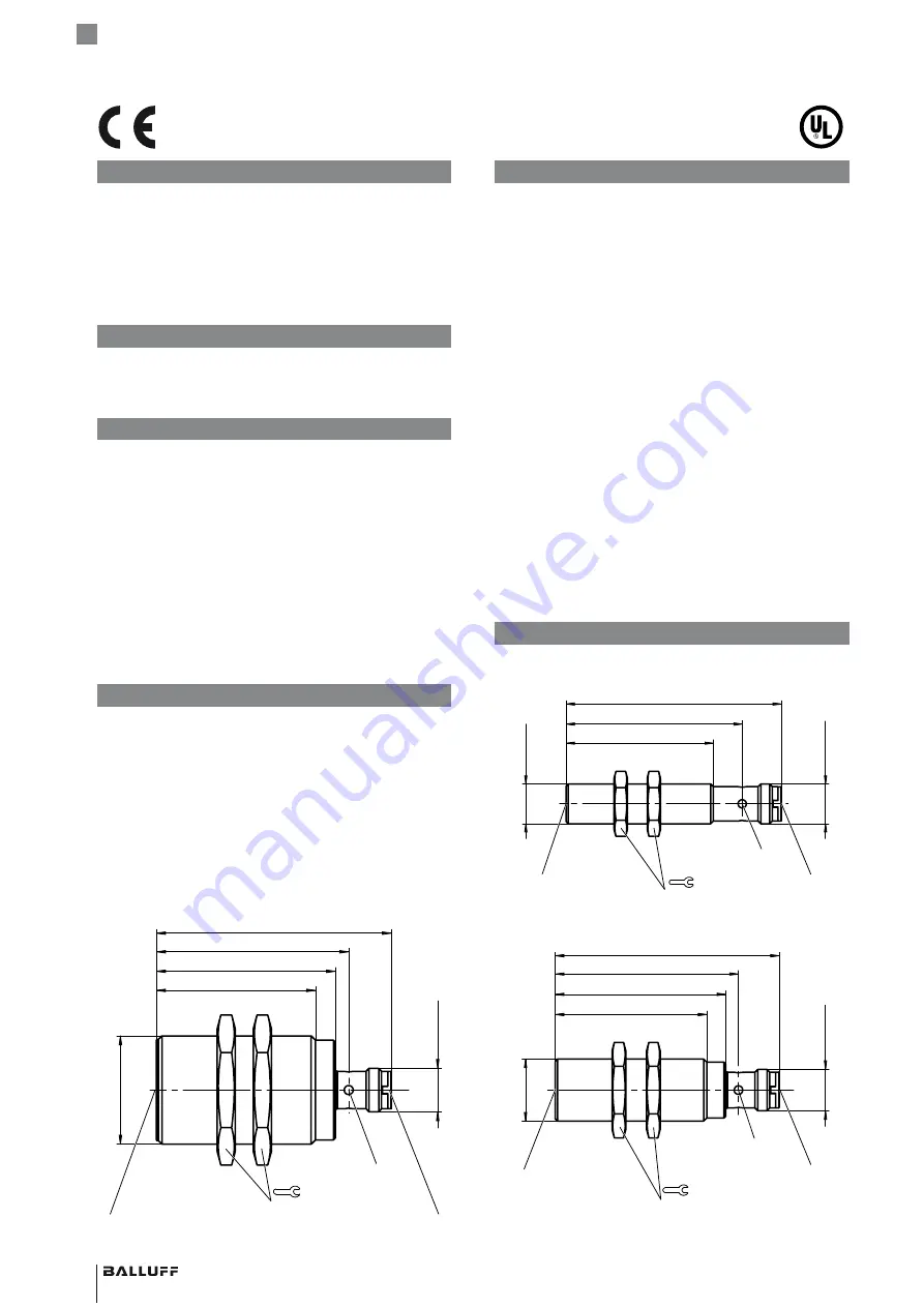 Balluff IO-Link BIS M-4A3-082-401-07-S4 Assembly Instructions Manual Download Page 2