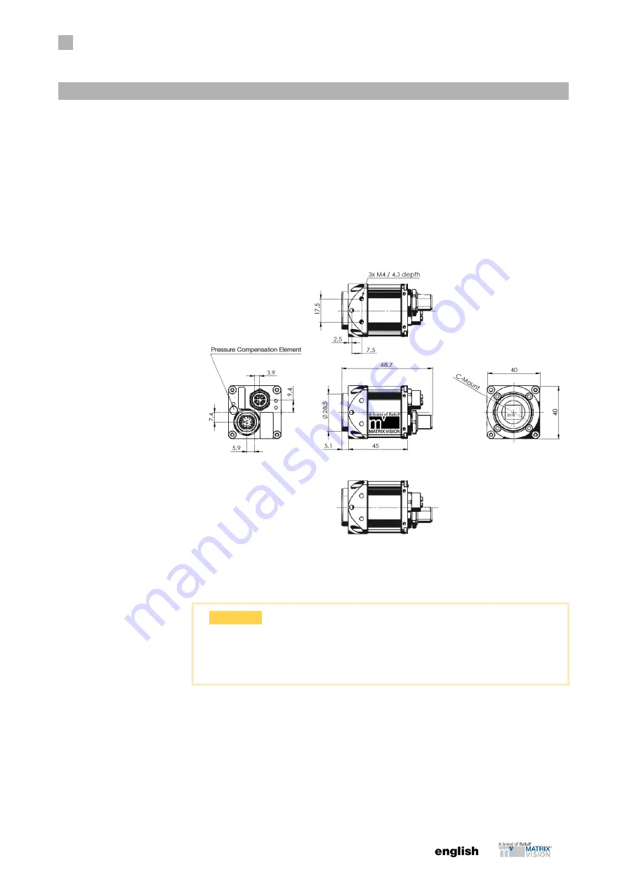 Balluff MATRIX VISION GiGE VISION BVS CA-GX0-XAS2... Скачать руководство пользователя страница 61