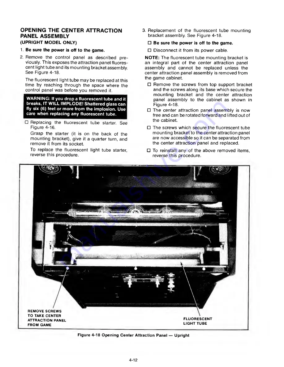 Bally Tron Upright Parts And Operating Manual Download Page 41