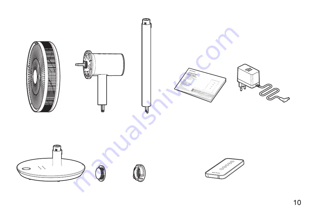 BALMUDA GreenFan EGF-1400 Series Instruction Manual Download Page 11