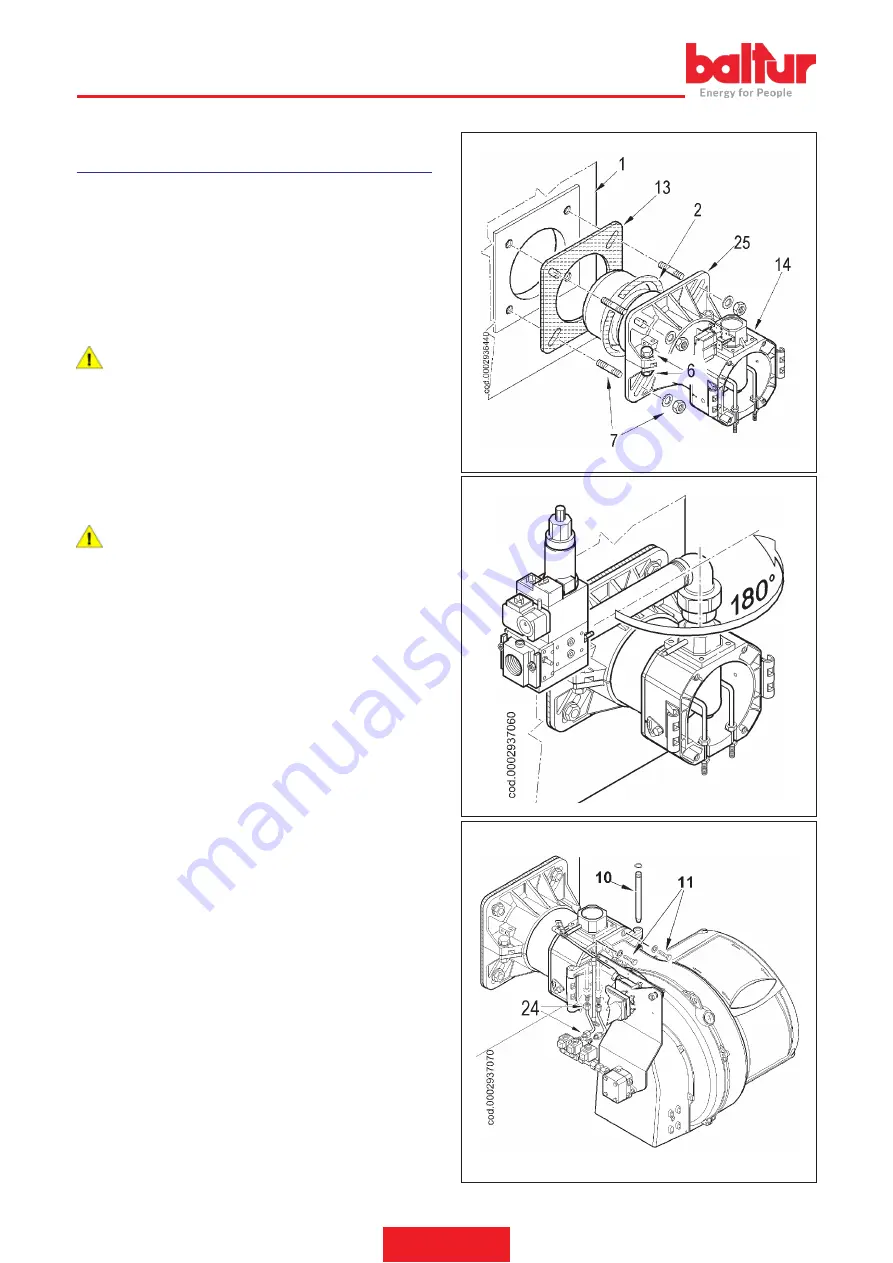 baltur 56495410 Installation, Use And Maintenance Instruction Manual Download Page 14