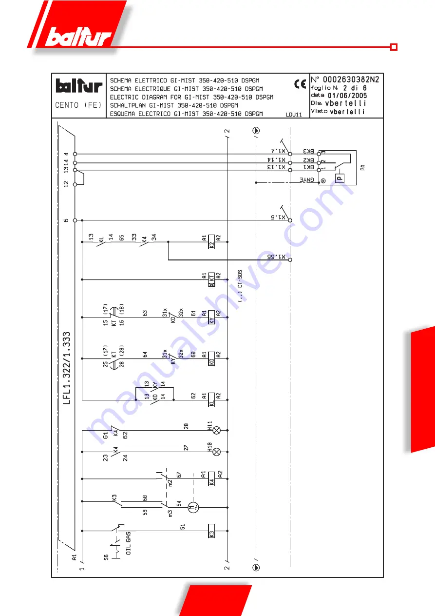 baltur 65805410 User Instruction Manual Download Page 85