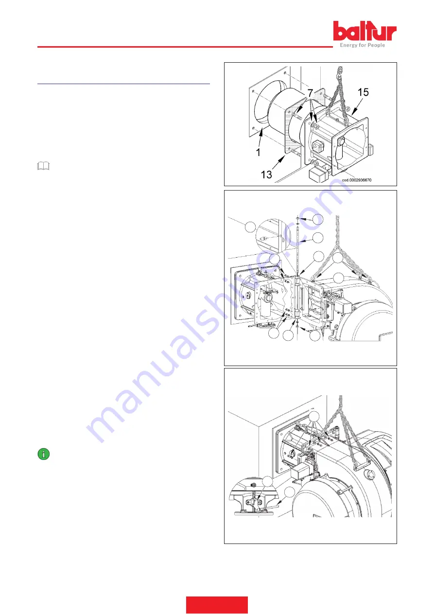 baltur 67230020 Instruction Manual For Installation, Use And Maintenance Download Page 14