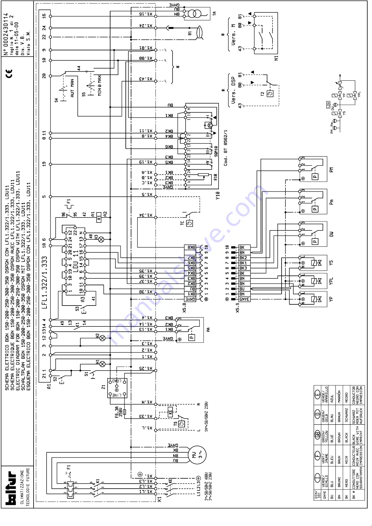 baltur BGN 100 DSPGN Instructions Manual Download Page 39