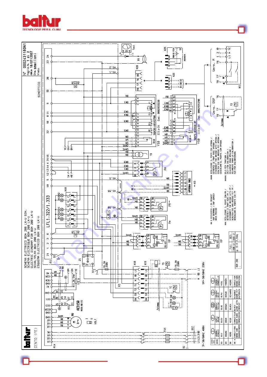 baltur BGN 200 LX Instruction Download Page 53