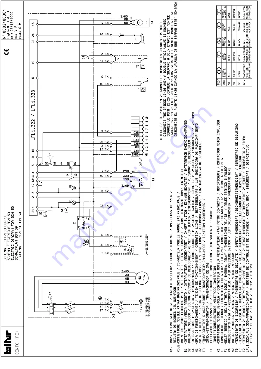 baltur BGN 50 Instructions Manual Download Page 63