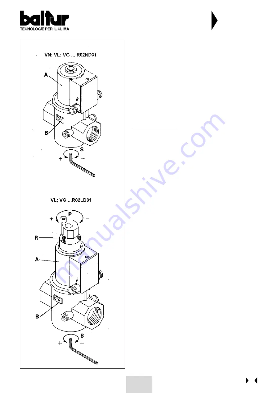 baltur BGN 60 P Instruction Manual Download Page 106