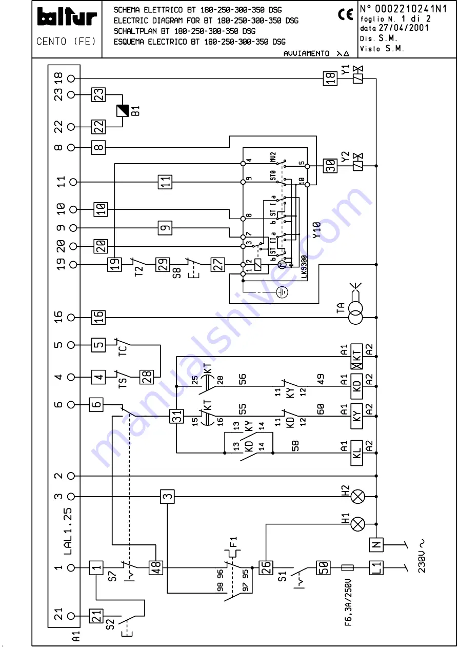 baltur BT 180 DSG Скачать руководство пользователя страница 25