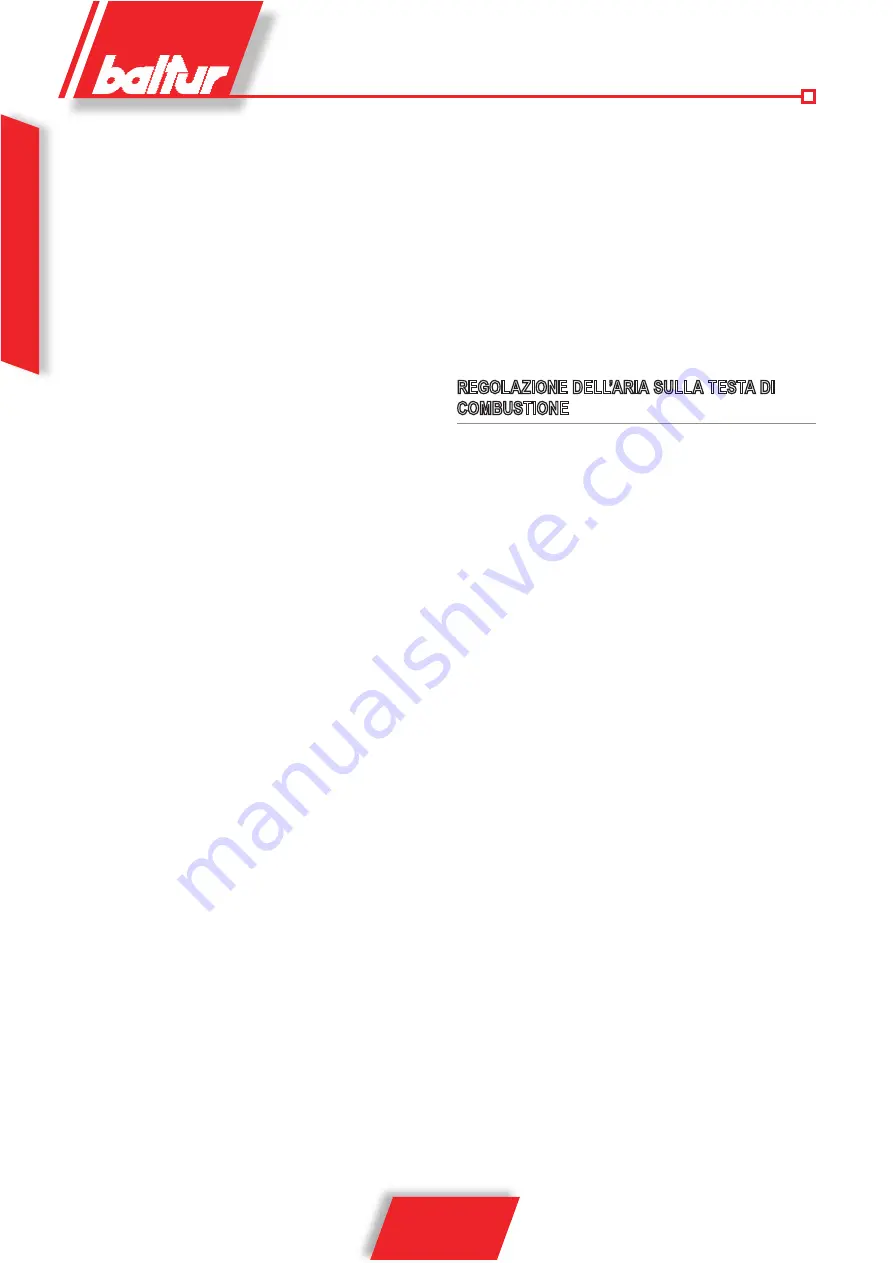 baltur BTG 20 LX Instructions For Use Manual Download Page 14