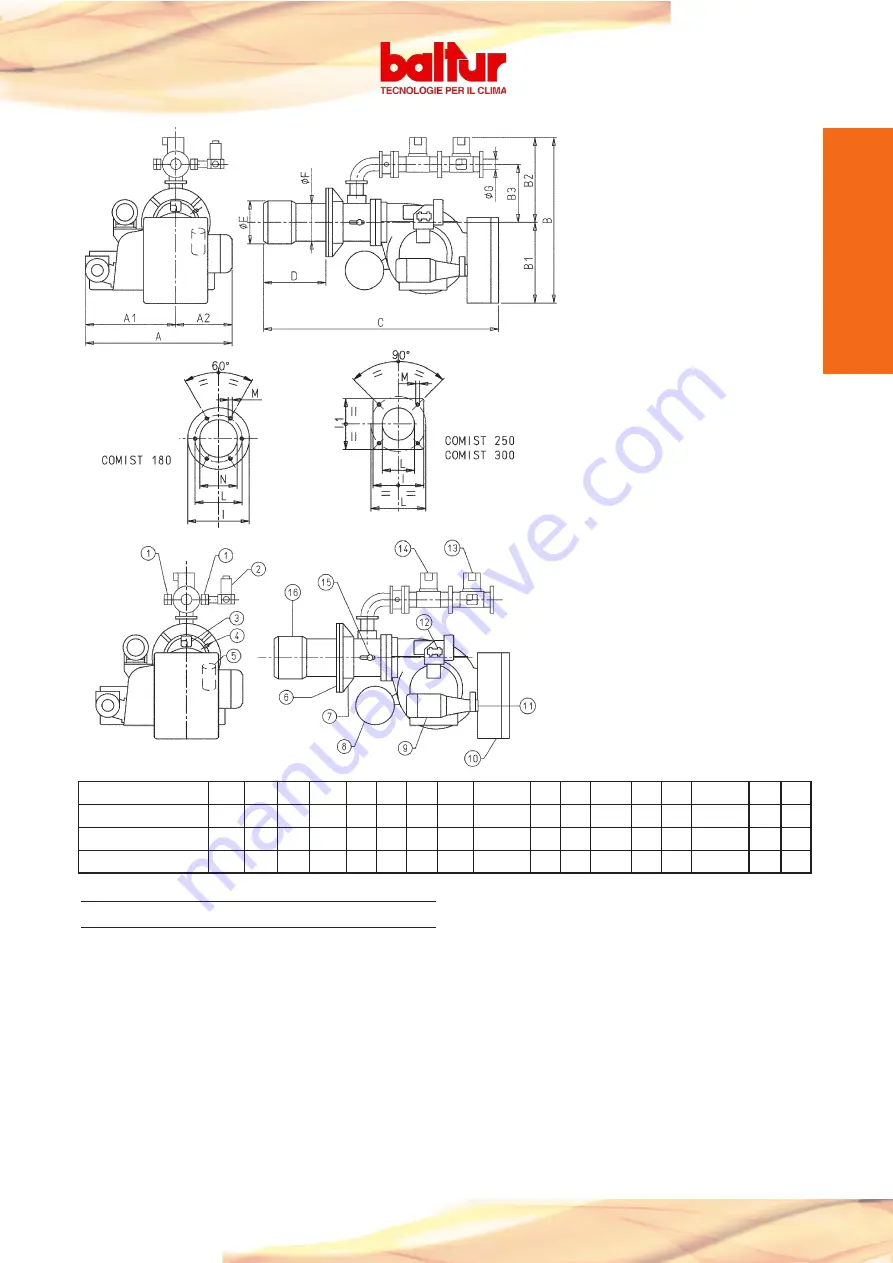 baltur COMIST 180 DSPNM Instruction Download Page 9