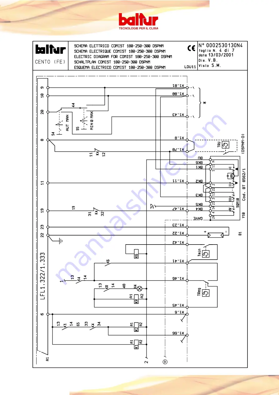 baltur COMIST 180 DSPNM Скачать руководство пользователя страница 104