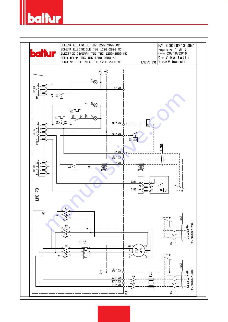 baltur TBG 1200 MC Installation, Use And Maintenance Instruction Manual Download Page 31