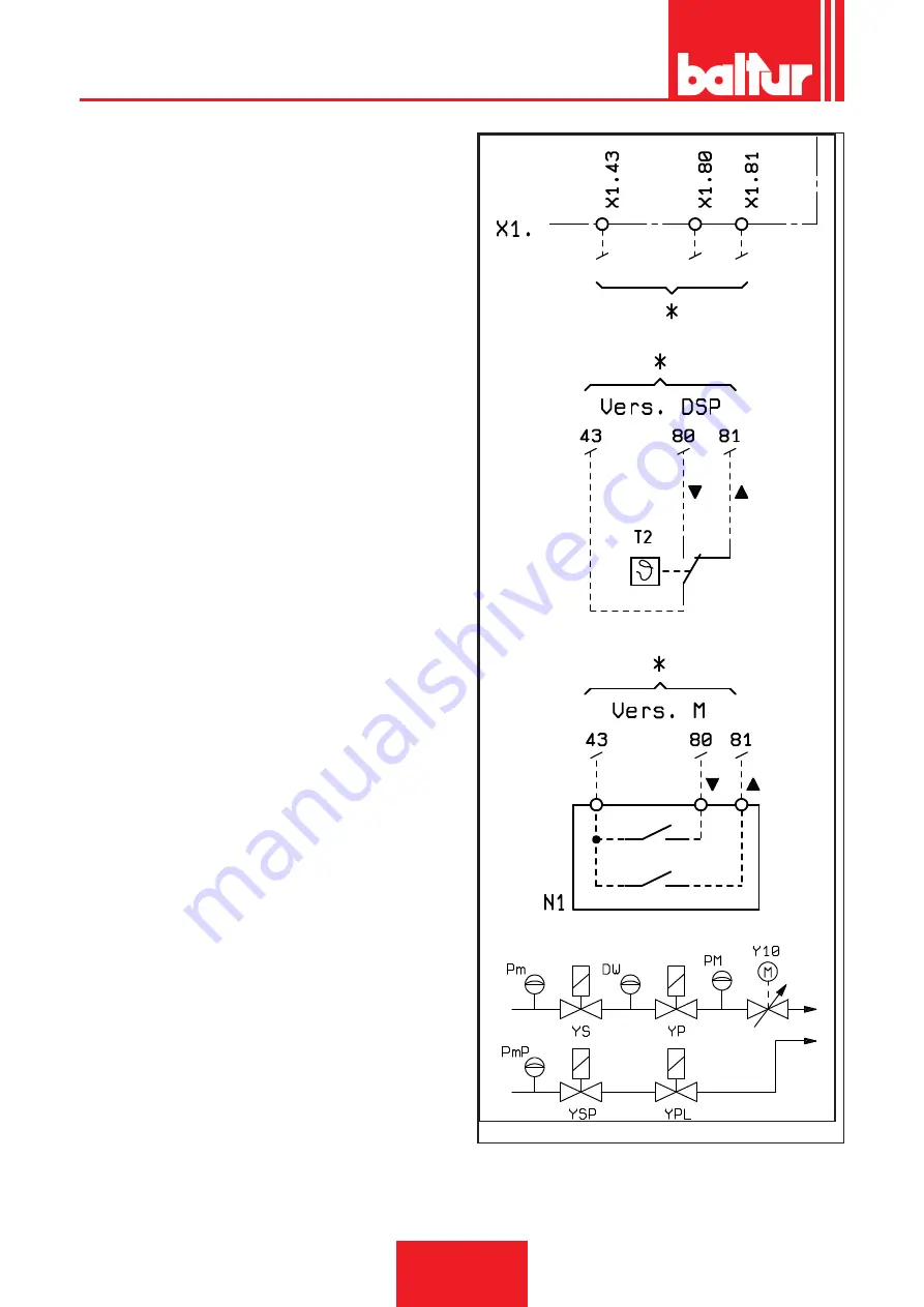 baltur TBG 1200 MC Installation, Use And Maintenance Instruction Manual Download Page 70