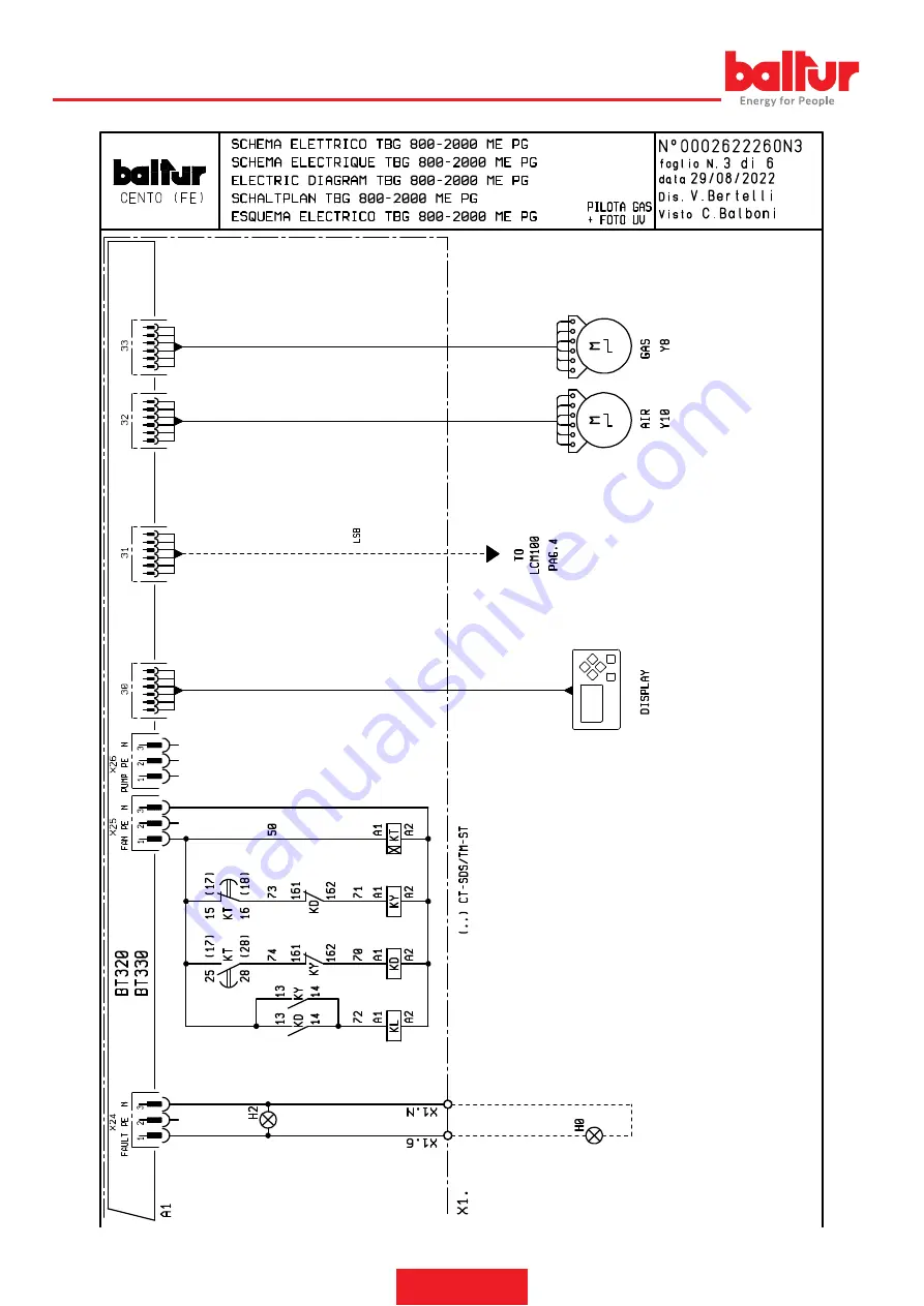 baltur TBG 2000 LX ME Скачать руководство пользователя страница 62