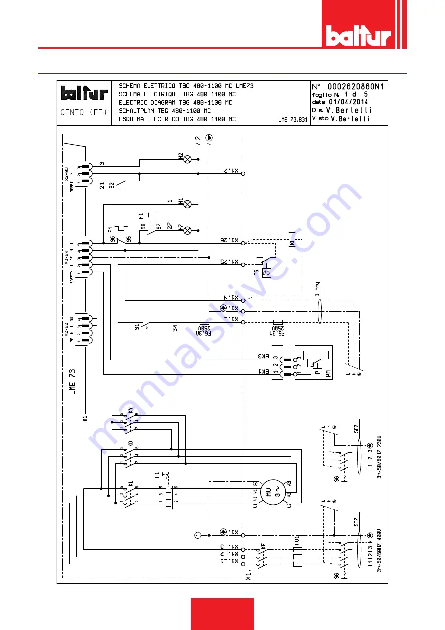 baltur TBG 480 MC Installation, Use And Maintenance Instruction Manual Download Page 30