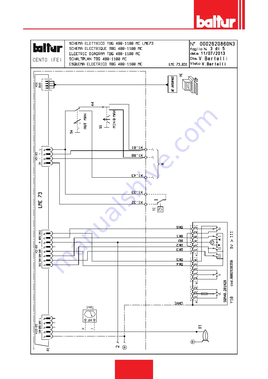 baltur TBG 480 MC Installation, Use And Maintenance Instruction Manual Download Page 32