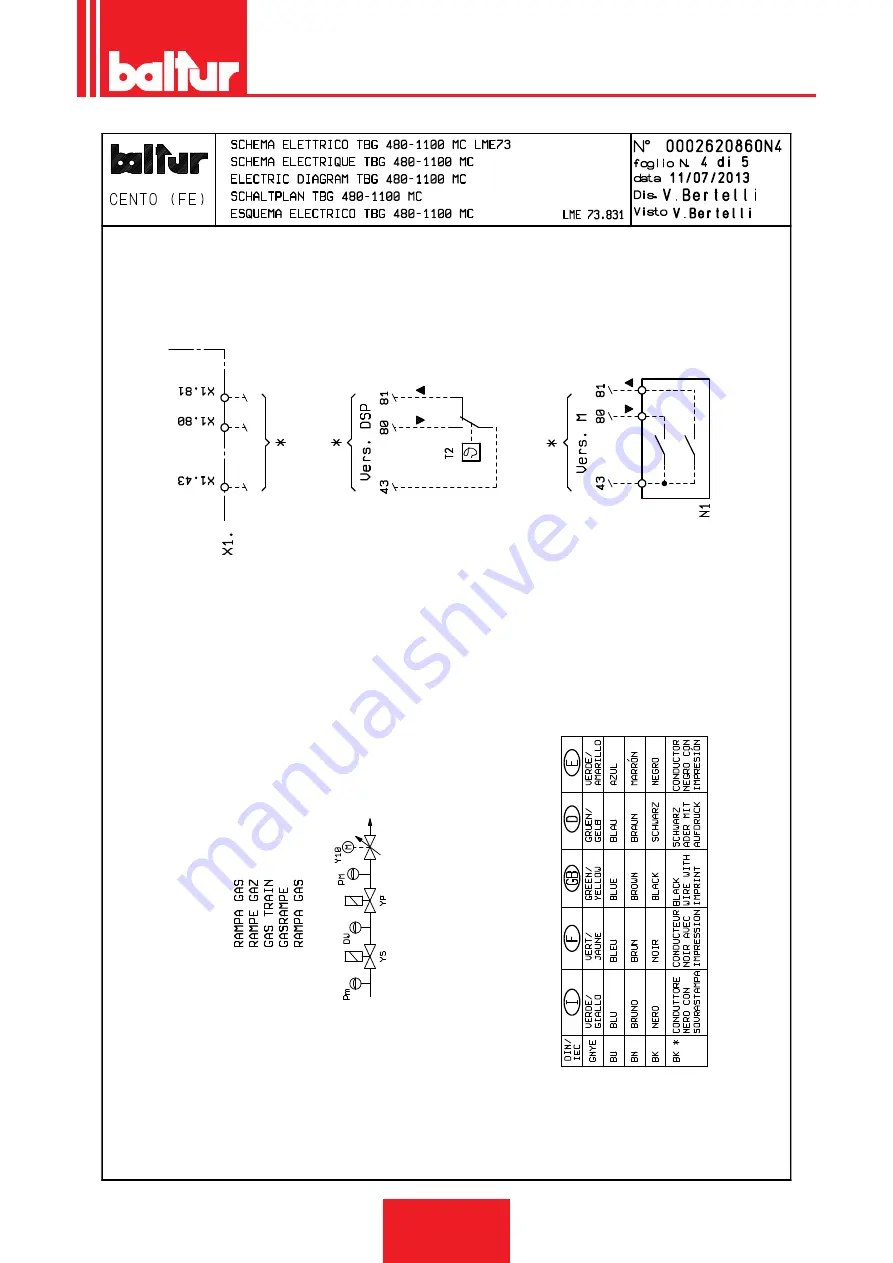 baltur TBG 480 MC Installation, Use And Maintenance Instruction Manual Download Page 33