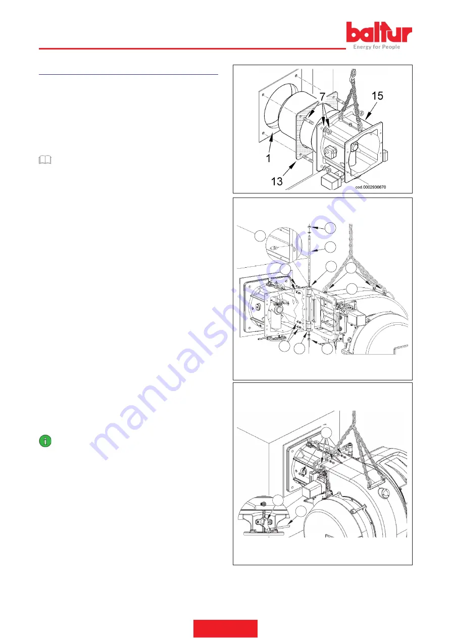 baltur TBG 800 MC Instruction Manual For Installation, Use And Maintenance Download Page 48