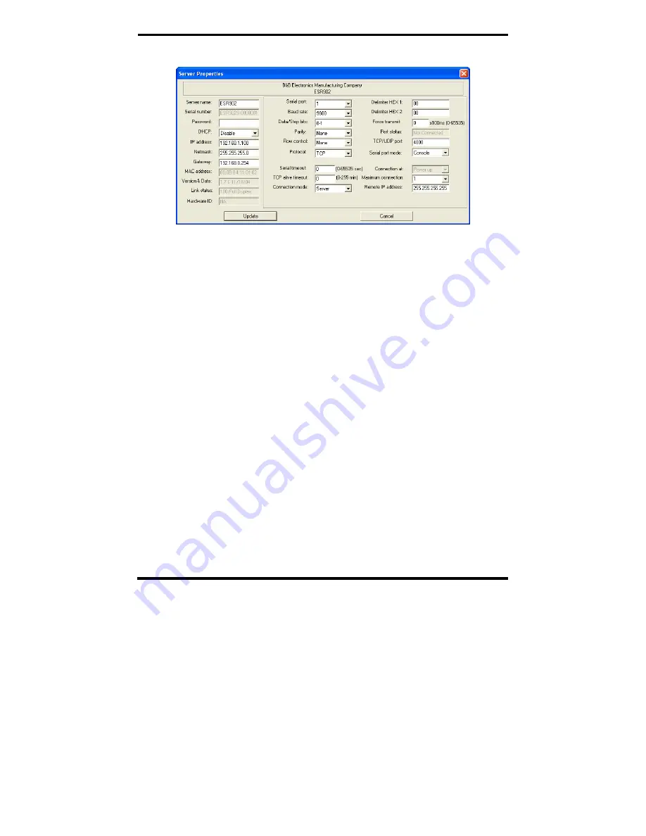 B&B Electronics ESR901 User Manual Download Page 42