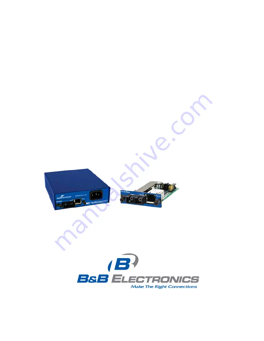 B&B Electronics McLIM RX/TX Скачать руководство пользователя страница 1