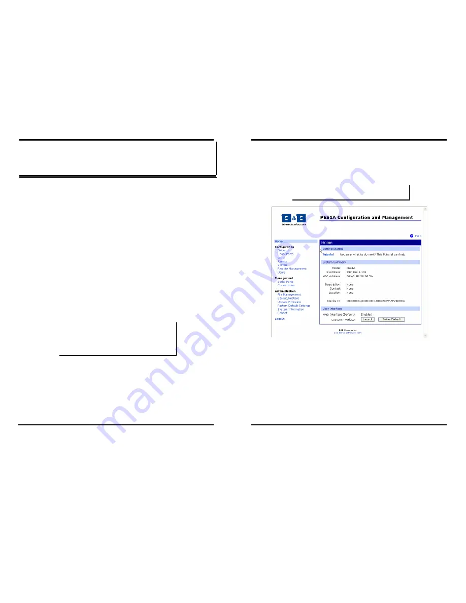 B&B Electronics PESV1A Manual Download Page 13