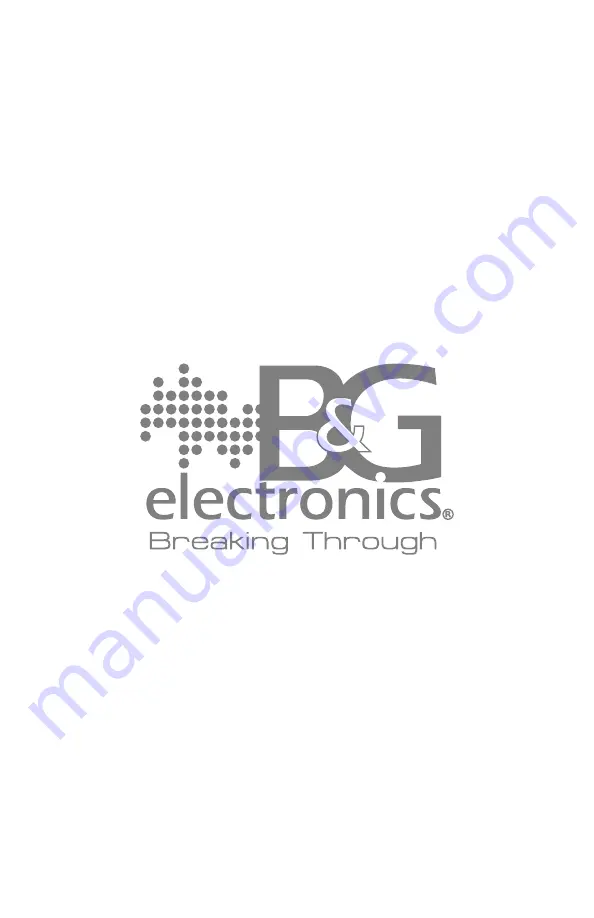 B&G electronics PW-150 Installation And Operation Manual Download Page 11