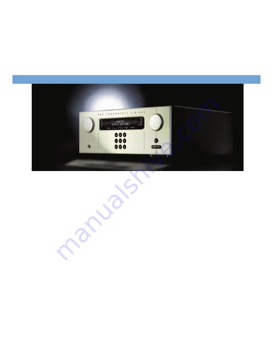 B&K AVR 707 User Manual Download Page 10